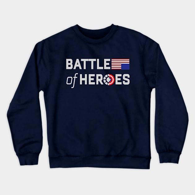 Battle of heroes Crewneck Sweatshirt by geekmethat